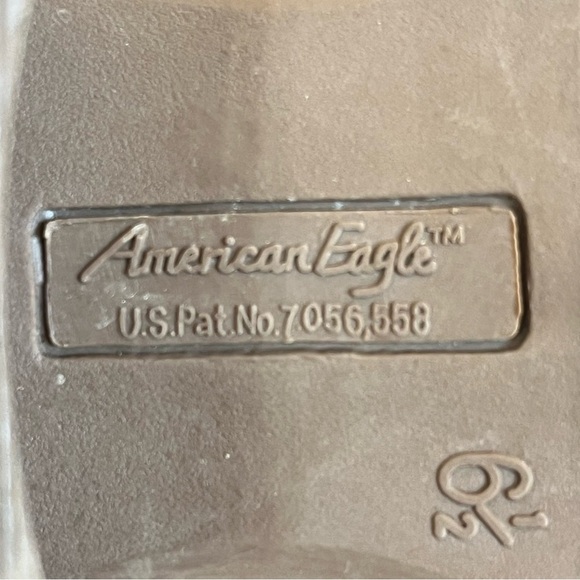 American Eagle Ankle Bootie Block Heel Chelsea Boot Faux Suede Brown Size 6.5 - Picture 9 of 9